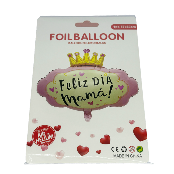 GLOBO FELIZ DIA MAMÀ16 PLG LUNAPARTY-350